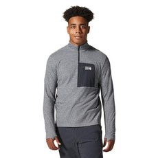 Mountain Hardwear 남성용 로그 퍼수트 1/2 지퍼 다크 스톰.