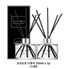 코코도르 디퓨저 200ml x 2p, 체리향(블랙체리), 1세트
