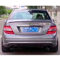 벤츠 W204C180C260 튜닝 C63AMG 바디킷 프론트 레버 리어 레버 범퍼 센터넷 사이드군에 적용했다., 02 구형의 뒷줄은 중앙망에 보내진다.