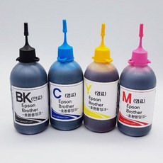 NDM잉크 브라더 엡손호환 120ml 색상선택 잉크젯 리필 호환 완제품 대용량 교체 재생 복사기 인쇄 잉크, 상품선택, 검정원액-120ml, 1개
