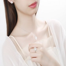 순은큐빅반지목걸이팔찌셋트