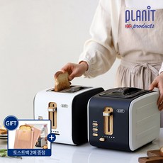 플랜잇 40mm 와이드 토스터기 팝 PTM-400, 블랙(PTM-400B)