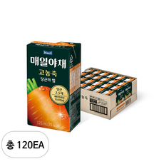 매일야채 고농축 주스 당근의 힘, 120개, 125ml