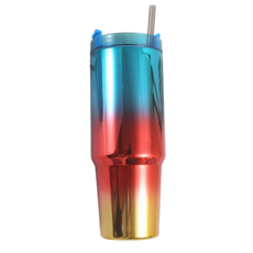 커피빈텀블러아령텀블러라일락퍼플  Gradient 보온 보냉 물병 텀블러 500ml 차량용텀블러 장시간 운전 보온보냉병 커피 캠핑 텀블러 블루 레드 골드 그라데이션 1개 