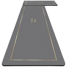 硅藻泥廚房軟墊，淺灰流影，120*40cm，雙面防滑，進口橡膠底, 120 x 40cm