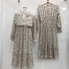 밸리걸 꽃무늬 패턴 원피스 116580 (화이트)