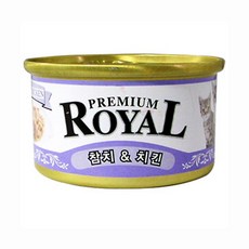 펫스토리 프리미엄 로얄 고양이캔, 85g, 24개입, 참치+치킨 혼합맛
