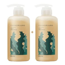 청미정다시마샴푸 민감성두피샴푸 500mL x 2개 천연계면활성제 EM발효 - 청미정 천연 다시마샴푸 500ml 2개, 없음