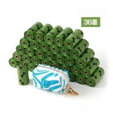  리필봉투 강아지 파우치 배변봉투 36롤 세트 산책 똥봉투 향기 