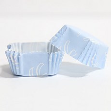 [렛츠베이킹] 사각 코팅 페트컵 파랑 45mm, 1개, 100개