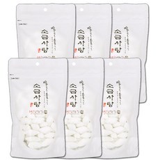 국산 소금사탕 6개 묶음 (몸에 좋은 신안 태평염전 천일염 소금 사탕) 섬들채, 250g