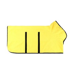 극세사 개 목욕 가운 물 튀김 방지 애완 동물 수건 흡수성 고양이 청소, [05] XL, 04 YELLOW, 1개