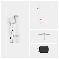 ZHIYUN 부드러운 X 핸드 헬드 짐벌 휴대용 안정제 Vlog 비디오 SmoothX 스마트 추적 Selfie 스틱 아이폰에, 02 white kit