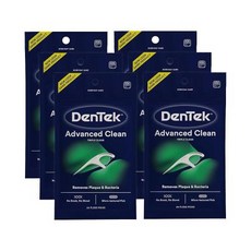 DenTek 트리플 클린 치실 각 150개 3팩, 20 Count (Pack of 6), 6개, 없음