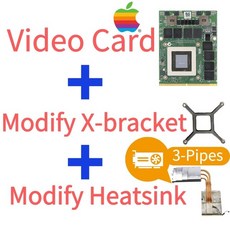 노트북 그래픽 비디오 카드 업그레이드 쿼드로 K4100M K4100 4100M 아이맥 A1312 HD6970m HP D7Z22AV 728556 -001 델 N15E-Q3-A2, [06] Card X-brkt Heatsink