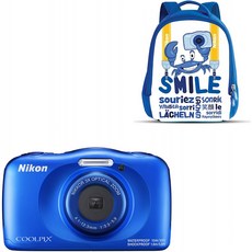 이태리 니콘 COOLPIX W150 컴팩트 카메라 키트 13.2MP CMOS 4160 x 3120 픽셀 1/3.1" 블루, 단일옵션