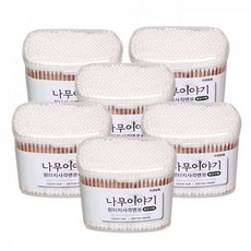 나무이야기원터치사각면봉회오리형350개입