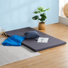OleeSleep 經典記憶棉床墊, 5cm, 炭灰色