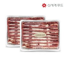 신세계푸드 LA갈비(꽃갈비) 총 2kg(1kg x 2팩), 단품