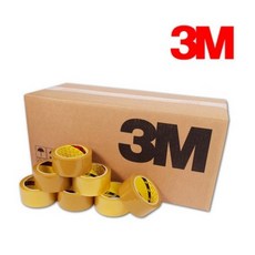 3M 박스테이프 372KS 포장용 테이프 48mmX40M 50개입 (1박스), 3M 372Ks 미색 40M 50개입, 1개