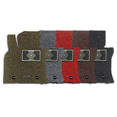 에코원 전차종 주문제작 컬쿠션 카매트 앞열(2P), 레드, 승합 1열+2열+3열+트렁크
