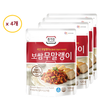 [종가집] 보쌈 무말랭이 120g | 국산 밑반찬 무말랭이무침, 4개