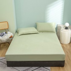 겨자색침대커버