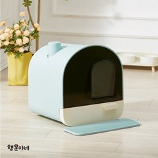 행운이네 스마트 냄새 방지 고양이 화장실 고양이 용품, 블루