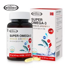 [마더네스트] 슈퍼오메가3 r-TG 알티지 1001mg 100캡슐 (3개월분), 단품, 단품