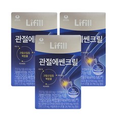 Lifill 라이필 관절에쎈크릴 600mg x 30캡슐 크릴오일 히알루론산 아스타잔틴 3중 복합물, 3개, 30정