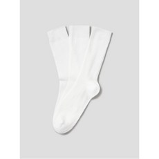 [에잇세컨즈] 코튼혼방 솔리드 골지 양말 3P - 화이트 (2941KTWY41)