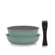 매직핸즈-인덕션-후라이팬-3종-4종-/-궁중팬-프라이팬-손잡이-3종(프라이팬24+궁중팬26+매직핸즈)-올리브그린-추천-상품