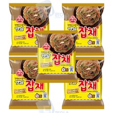 오뚜기 옛날잡채 75g 5봉 간편 고소한 잡채라면 당면, 5개