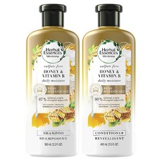 [미국직구] 허벌에센스 허니&비타민B 샴푸&컨디셔너 세트 각360ml