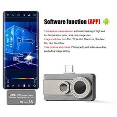 Victor 328E 모바일 열화상 카메라 256192 안드로이드 C타입 열화상 카메라 태양 전지판 전원 장치 오류 감지용 25Hz, 1개