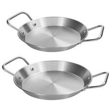Kitchen-Art 不鏽鋼西班牙海鮮燉飯鍋2件組, 22cm, 1組