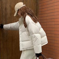 여성 두꺼운 볼륨감 숏 패딩 자켓 캐주얼 오버핏 패딩점퍼 패딩점퍼 5color