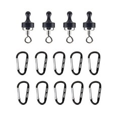 캠핑 마그네틱 후크 강한 흡입 분리형 다기능 Outoor 텐트 캐노피 홈 냉장고 교수형 버클 Carabiner, 후크가 있는 카라비너