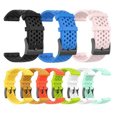 시계 액세서리 Suunto 9 D5 시계 밴드 용 Suunto Spartan Sport Suunto Spartan Sport 손목 HR/Baro 24mm 실리콘 스트랩|워치 밴, 1개, S, Pink