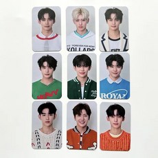 옥승철포스터 ZB1 ZEROBASEONE KCON 식별 카드 인쇄 엽서 ID 팬 컬렉션 선물 9 개/세트, [01] 9pcs KCON zhengjian