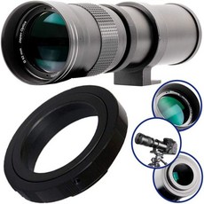 Ultimaxx 420800mm f8.316 슈퍼 HD 수동 망원 줌 T 마운트 렌즈 키트 for 캐논 EOS 9000D 800D 760D 750D 700D 1300D 1200