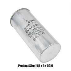 워터 펌프 모터 시동 커패시터 400V 450V CBB60 CBB65 10uF 20uF 30uF 40uF 60uF 80uF 450VAC, [13] 60uf CBB65, 1개