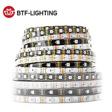 WS2813 Led 줄 조명 듀얼 신호개별 주소 지정 가능 1m 4m 5m 30 60 100 144 LEDs WS2812B 업데이트 블랙 화이트 PCB DC5V, White PCB, 4m 60 IP30, 30) White PCB - 4m 60 IP30