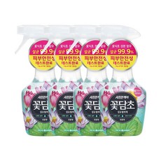 샤프란 꽃담초 섬유탈취제 연꽃향 본품, 400ml, 4개