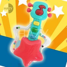 헤이지 락앤롤 별기타 아기딸랑이치발장난감