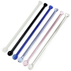 Bestra 홈카페 하트 유리머들러, 하트 6개 색상, 1개