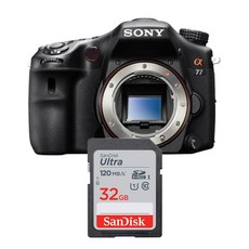 소니 알파 A77 DSLR 카메라 메모리카드 샌디스크 울트라SD 32GB - 소니a77