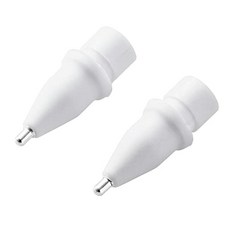  ELECOM 독점 UF Elecom Apple Pencil (2) 금속 추가 미세 두께 1mm [1 세대 2 세대 서신] 흰색 P-TIPAP01 용 교체 펜 팁 2개  상품 이미지