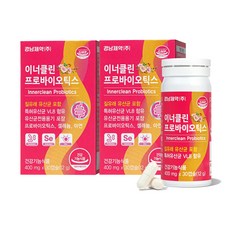 경남제약 이너클린 프로바이오틱스 질유래 유산균 400mg 30캡슐 2개 (2개월분), 30정