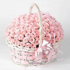 쿵샵쿵SHOP 하모니 비누꽃100송이 중급 기념일 꽃배달 선물 조화 꽃바구니 꽃상자